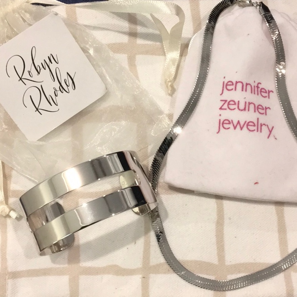 NWT Jennifer Zeuner Silver Tone Jewelry